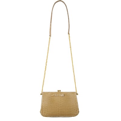 Lot 237 - French Beige Alligator Afternoon Bag Circa...
