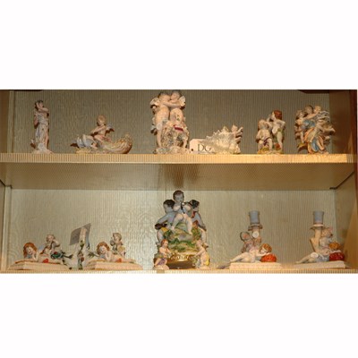 Lot 580 - Group of English and Continental Porcelain...