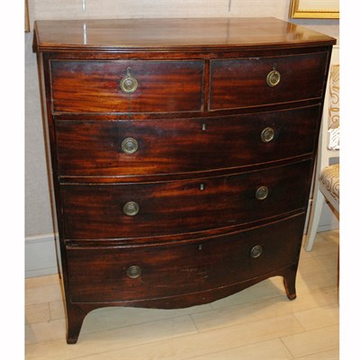 Lot 581 - George III Style Mahogany Chest of Drawers...