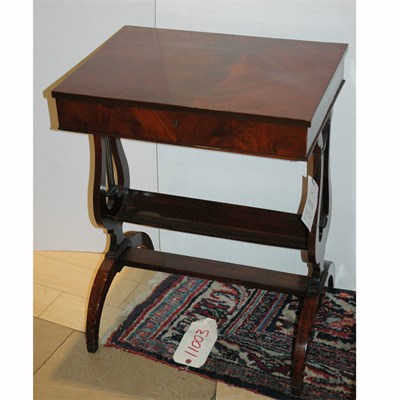 Lot 590 - Regency Style Mahogany Work Table Height 26...