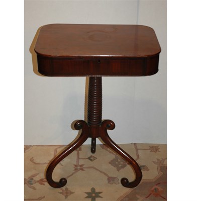 Lot 594 - Regency Style Mahogany Work Table Height 27...