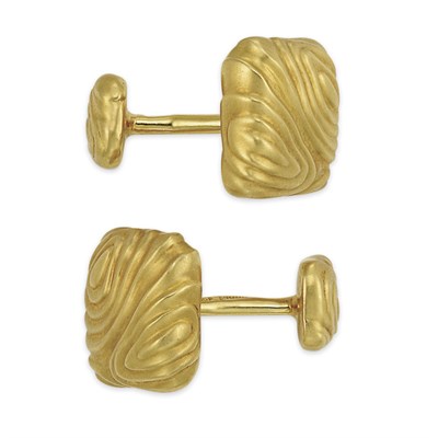 Lot 229 - Pair of Gold Cufflinks, Angela Cummings