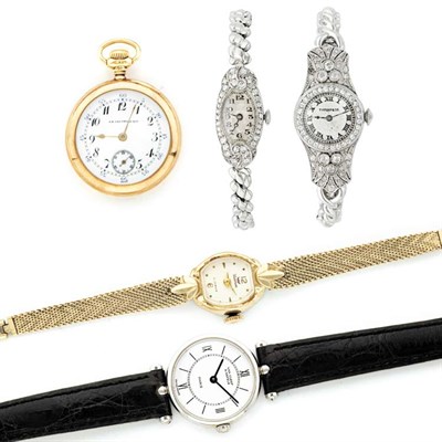 Lot 274 - Four Wristwatches and Gold Pendant-Watch