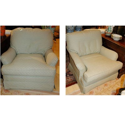 Lot 176 - Pair of Upholstered Club Chairs
