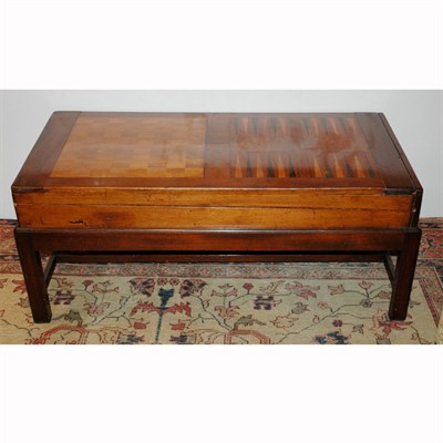 Lot 149 - Victorian Style Inlaid Mahogany Tric Trac...