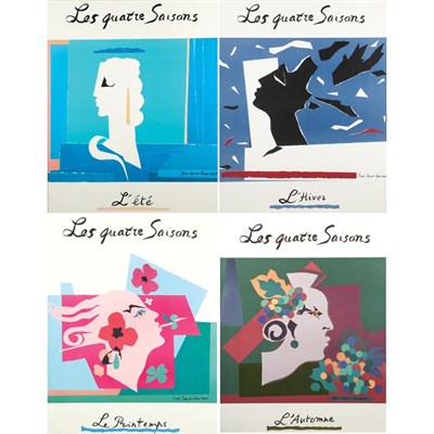 Lot 5 - Group of Four Framed Yves Saint Laurent...
