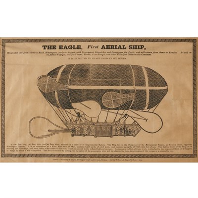 Lot 319 - [BROADSHEET] The Eagle, first Aerial Ship....