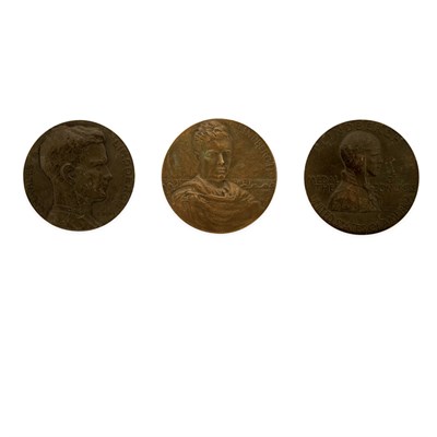 Lot 352 - Group of Three Charles Lindbergh Medals Each...