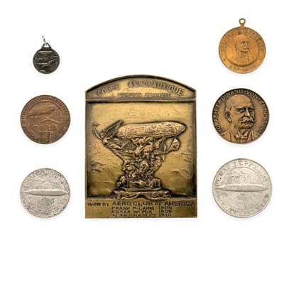 Lot 347 - Group of Seven Zeppelin Flight Medals...