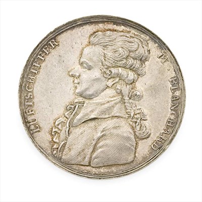 Lot 308 - M. Blanchard Balloon Medal of 1789 Magnificent...