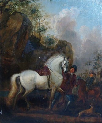 Lot 82 - Dutch School 18th Century Hunting Party in a...