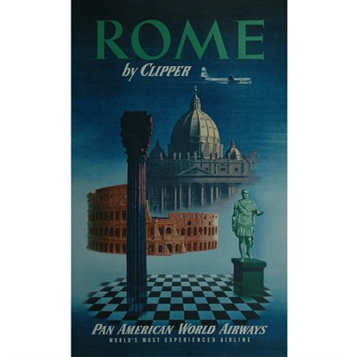 Lot 81 - Artist Unknown ROME BY CLIPPER Color offset...