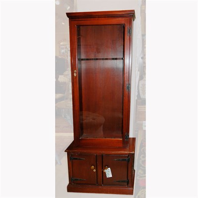 Lot 215 - Cherry Gun Case Height 6 feet, width 28 1/2...