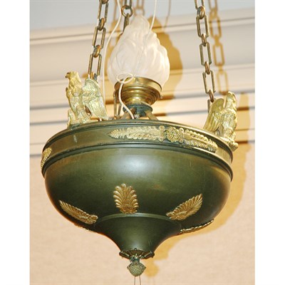 Lot 442 - Empire Style Gilt and Patinated-Bronze Hall...