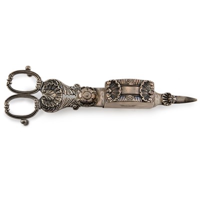 Lot 255 - George III Silver Candle Snuffer Rebecca Eames...