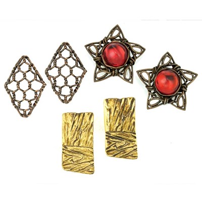 Lot 36 - Three Pairs of Yves Saint Laurent Earrings...