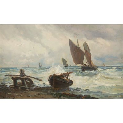 Lot 1 - Otto Weber German, 1832-1888 The Coming Storm...