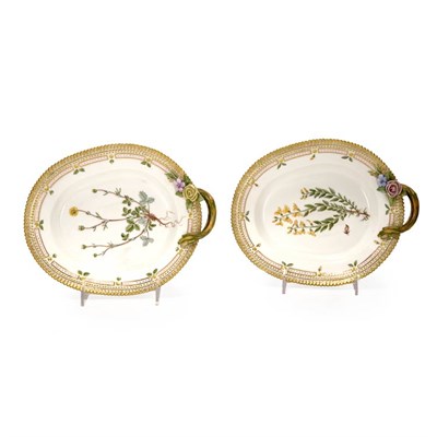 Lot 542 - Two Royal Copenhagen Flora Danica Porcelain...