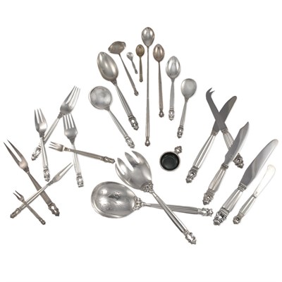 Lot 203 - Georg Jensen Sterling Silver Flatware Service...