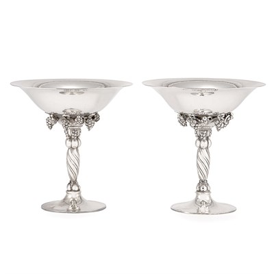 Lot 200 - Georg Jensen Danish, 1866-1935 Pair of...