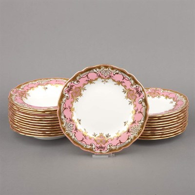 Lot 437 - Copeland Gilt Decorated Porcelain Partial...