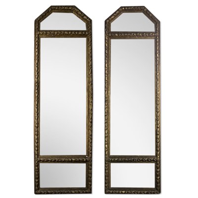 Lot 199 - Pair of Neoclassical Style Painted Gold...