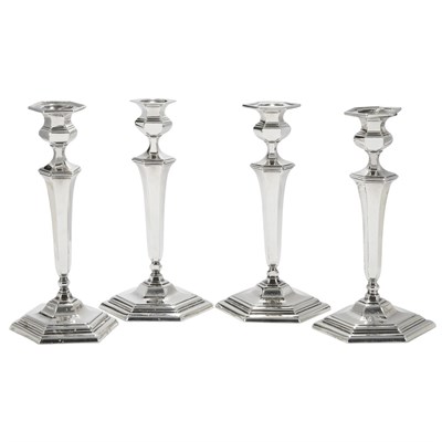 Lot 366 - Set of Four American Sterling Silver...