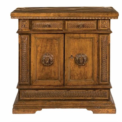 Lot 169 - Italian Baroque Style Fruitwood Side Cabinet...