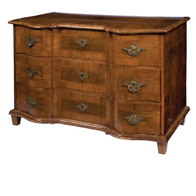 Lot 115 - South German Baroque Walnut Commode The...