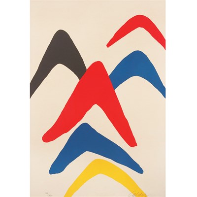 Lot 373 - Alexander Calder (1898-1976) BOOMERANGS Color...