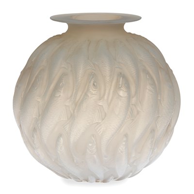 Lot 408 - Lalique Mold Blown Glass Marisa Vase Marcilhac...