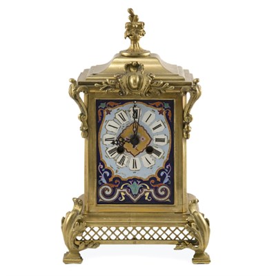 Lot 134 - French Style Gilt-Metal and Enameled Porcelain...