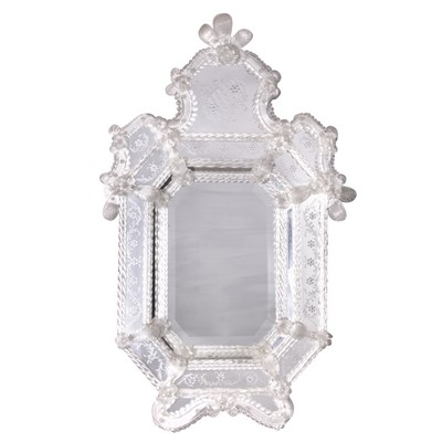 Lot 530 - Venetian Mirror Framed Mirror Of octagonal...