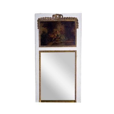 Lot 447 - Louis XVI Style Painted Wood Trumeau Of...