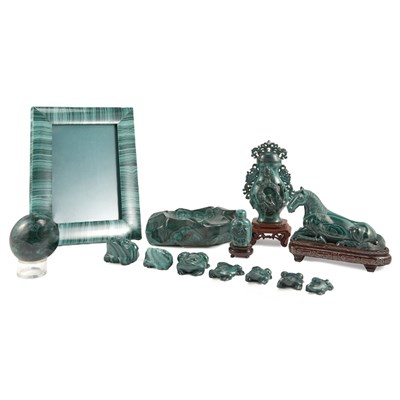 Lot 241 - Miscellaneous Group of Chinese Malachite...