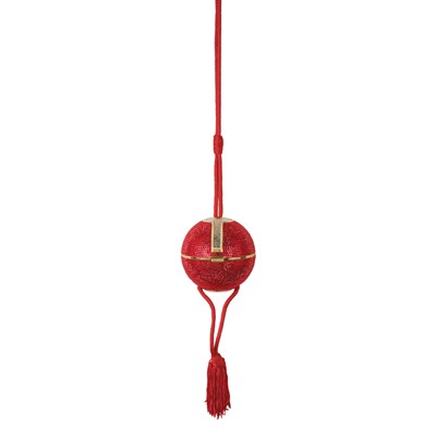 Lot 438 - Judith Leiber Holiday Ornament Minaudiere Gold-...