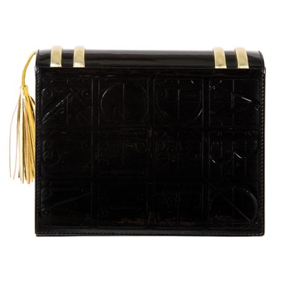 Lot 409 - Paloma Picasso Book Clutch Late 1980s Black...