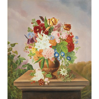 Lot 83 - Danish School 19th Century Floral Still Life...