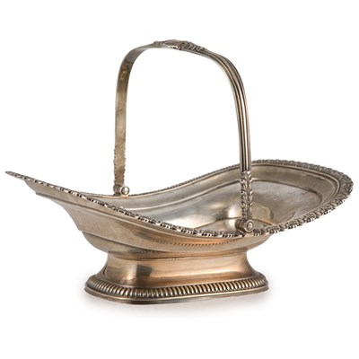 Lot 256 - George IV Silver Basket Emes & Barnard, London,...