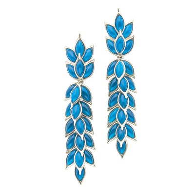 Lot 48 - Pair of Yves Saint Laurent Stylized Wheat...
