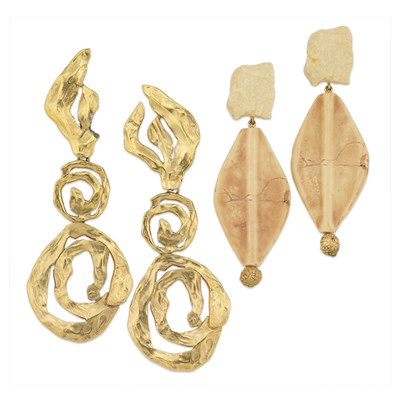 Lot 50 - Two Pairs of Yves Saint Laurent Dangling...