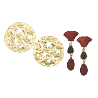 Lot 56 - Two Pairs of Yves Saint Laurent Earrings...