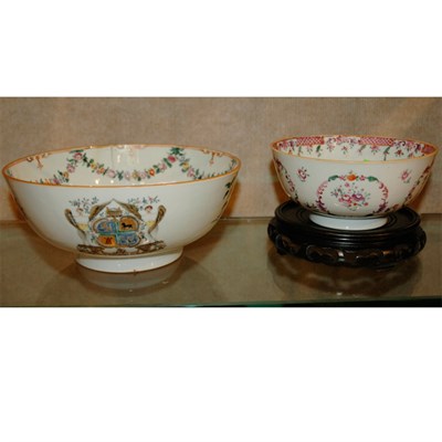 Lot 265 - Two Chinese Famille Rose Porcelain Bowls...