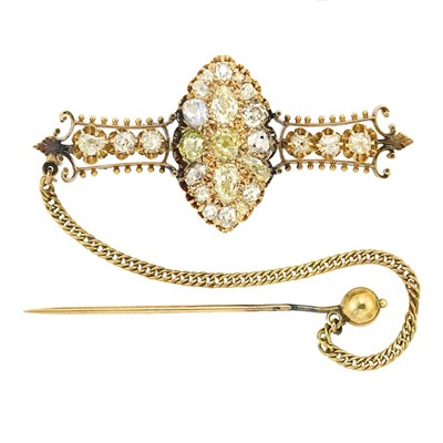 Lot 164 - Antique Gold and Diamond Brooch