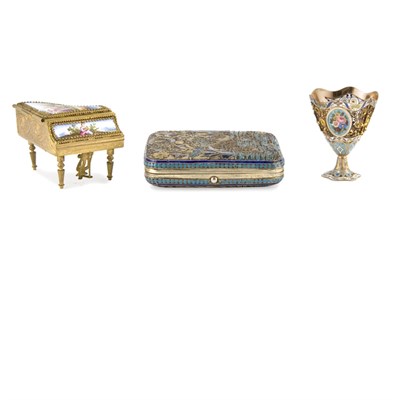 Lot 189A - Group of Three Continental Silver and Gold...