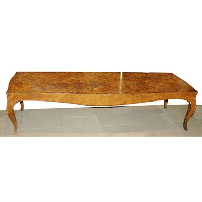 Lot 449 - Continental Rococo Style Walnut Low Table...