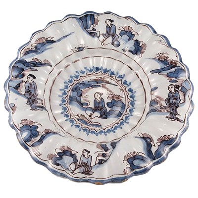 Lot 183 - Dutch Delft Tin Glazed Low Bowl 18th/19th...