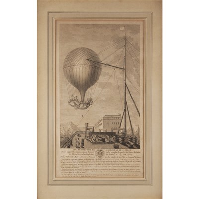 Lot 296 - Artist Unknown EXPERIENCE AEROSTATIQUE, FAITE...