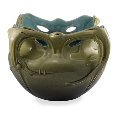 Lot 350 - Gustav de Bruyn Art Nouveau Majolica Glazed...