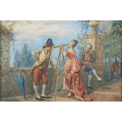 Lot 29 - Cesare Auguste Detti Italian, 1847-1914 An...